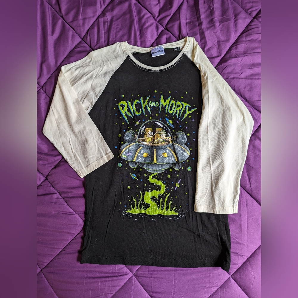 Rick and Morty Raglan